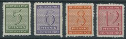 1945, Roßwein, Durchstochen 10, Wz. 1X, Postfrischer Prachtsatz, Gepr. Ströh, Mi. 150.- -> Automatically Generated Trans - Sonstige & Ohne Zuordnung