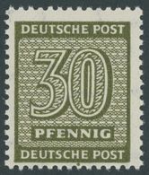 1945, 30 Pf. Bräunlicholiv, Wz. 1X, Postfrisch, Pracht, Gepr. Ströh Mi. 250.- -> Automatically Generated Translation: 19 - Other & Unclassified