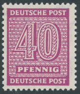 1945, 40 Pf. Lebhaftrotlila, Wz. 1X, Postfrisch, Pracht, Gepr. Ströh, Mi. 320.- -> Automatically Generated Translation:  - Autres & Non Classés