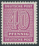 1945, 40 Pf. Lebhaftrotlila, Wz. 1X, Postfrisch, Pracht, Gepr. Ströh, Mi. 320.- -> Automatically Generated Translation:  - Andere & Zonder Classificatie