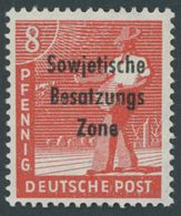 1948, 8 Pf. Schwärzlichgraurot, Postfrisch, Pracht, Gepr. Paul, Mi. 300.- -> Automatically Generated Translation: 1948,  - Autres & Non Classés