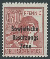 ALLGEMEINE-AUSGABEN 195a **, 1948, 60 Pf. Karmin, Postfrisch, Pracht, Gepr. Dr. Ruscher, Mi. 80.- - Sonstige & Ohne Zuordnung