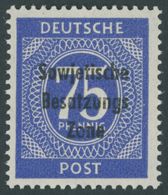 1948, 75 Pf. Lebhaftviolettblau, Postfrisch, Pracht, Gepr. Paul, Mi. 250.- -> Automatically Generated Translation: 1948, - Sonstige & Ohne Zuordnung