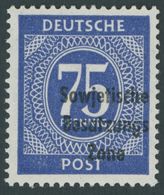 1948, 75 Pf. Dunkelviolettultramarin, Postfrisch, Pracht, Kurzbefund Paul, Mi. 250.- -> Automatically Generated Translat - Autres & Non Classés
