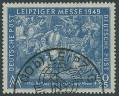 1949, 50 Pf. Dunkelkobalt Leipziger Messe Mit Sonderstempel, Pracht, Gepr. Paul, Mi. 350.- -> Automatically Generated Tr - Andere & Zonder Classificatie