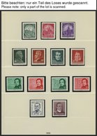 SAMMLUNGEN **, O, Zweifach Komplette Saubere Sammlung DDR Von 1956-90 (postfrisch Und Gestempelt) In 7 Lindner Falzlosal - Verzamelingen