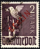BERLIN 34 O, 1949, 2 M. Rotaufdruck, üblich Gezähnt Pracht, Gepr. Schlegel, Mi. 280.- - Otros & Sin Clasificación