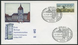 AUTOMATENMARKEN A TS 1 BRIEF, 1987, Komplette Tastenmarken 1 Charlottenburg Auf 14 FDC`s, Pracht, Mi. 75.- - Sonstige & Ohne Zuordnung