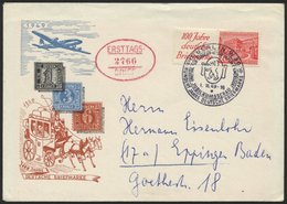 ZUSAMMENDRUCKE W 13 BRIEF, 1949, Bauten R1a + 20 Auf FDC, Pracht, Mi. 100.- - Zusammendrucke