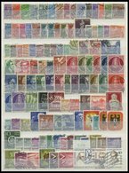 LOTS O, 1948-68, Kleine Gestempelte Partie Verschiedener Mittlerer Werte, Meist Pracht, Mi. 1000.- - Oblitérés