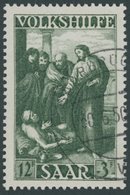 SAARLAND 268 O, 1949, 12 Fr. Gemälde II, Pracht, Gepr. Geigle, Mi. 60.- - Otros & Sin Clasificación