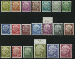 BUNDESREPUBLIK 177-96 **, 1954, Heuß, Prachtsatz, Mi. 280.- - Oblitérés