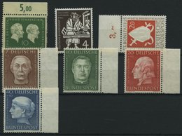 BUNDESREPUBLIK 197-203 **, 1954, 7 Prachtwerte, Mi. 77.80 - Usati