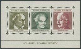 BUNDESREPUBLIK Bl. 5 **, 1969, Block Frauenrecht Mit Fehlendem Rechten Zähnungsloch Unten Rechts, Postfrisch, Pracht - Used Stamps