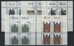 BUNDESREPUBLIK 1934-38 Paar **, 1997, Sehenswürdigkeiten In Viererblocks Vom Oberrand, Pracht, Mi. 60.- - Usati