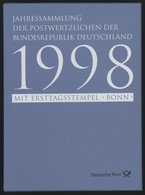 JAHRESSAMMLUNGEN Js 6 BrfStk, 1998, Jahressammlung, Pracht, Mi. 130.- - Andere & Zonder Classificatie