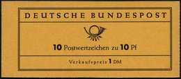 ZUSAMMENDRUCKE MH 6a **, 1960, Markenheftchen Heuss Lumogen, Erstauflage, Schwach Fluoreszierend, Pracht, Gepr. D. Schle - Other & Unclassified