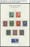 SAMMLUNGEN **, Komplette Postfrische Sammlung Bundesrepublik Von 1949-75 Auf Leuchtturm Falzlosseiten, Bis Auf Ganz Weni - Usati