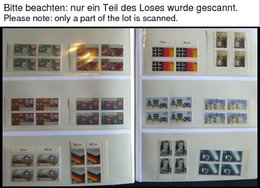 SAMMLUNGEN VB **, 1982-92, In Den Hauptnummern Bis Auf Bl. 21 Wohl Komplette Sammlung Bundesrepublik In Viererblocks, Te - Used Stamps
