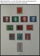 SAMMLUNGEN **, Postfrische Sammlung Bundesrepublik Von 1958-71, In Den Hauptnummern Komplett, Im Lindner Falzlosalbum (T - Used Stamps