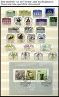 SAMMLUNGEN O, In Den Hauptnummern Komplette Sammlung Bundesrepublik Von 1982-91 Mit Zentrischen Ersttagsstempeln In 2 Ei - Used Stamps