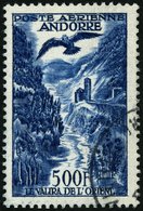 FRANZÖSISCHE-POST 160 O, 1957, 500 Fr. Flugpostmarken, Pracht, Mi. 100.- - Ungebraucht