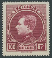 BELGIEN 265I **, 1929, 100 Fr. Hellkarmin, Pariser Druck, Postfrisch, Pracht, Mi. 120.- - Sonstige & Ohne Zuordnung