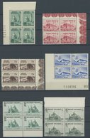 BELGIEN 482-88 VB **, 1938, Albertkanal Und Basilika In Viererblocks, Postfrisch, 2 Prachtsätze, Mi. 108.- - Otros & Sin Clasificación