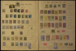 SAMMLUNGEN, LOTS O,* , 1849-1915, Alter Sammlungsteil Belgien Auf Seiten, Etwas Unterschiedlich, Fundgrube! - Colecciones