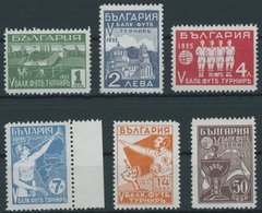 BULGARIEN 274-79 **, 1935, 5. Balkan-Fußball-Meisterschaft, Prachtsatz, Mi. 500.- - Autres & Non Classés