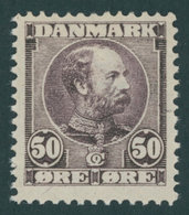 DÄNEMARK 51 *, 1905, 50 Ø Dunkellila, Falzrest, Pracht, Mi. 60.- - Sonstige & Ohne Zuordnung