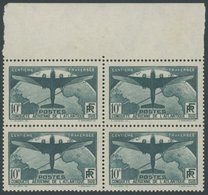 FRANKREICH 326/7 VB **, 1936, Ozeanüberquerung In Randviererblocks, Pracht, Mi. (2600.-) - Sonstige & Ohne Zuordnung