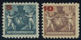 LIECHTENSTEIN 61/2A **, 1924, 5 Auf 71/2 Rp. Und 10 Auf 13 Rp., Gezähnt L 9, Postfrisch, Pracht, Mi. 60.- - Sonstige & Ohne Zuordnung