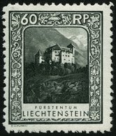 LIECHTENSTEIN 103A *, 1930, 60 Rp. Burg Gutenberg, Gezähnt L 101/2, Falzrest, Pracht - Other & Unclassified