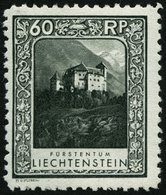 LIECHTENSTEIN 103A *, 1930, 60 Rp. Burg Gutenberg, Gezähnt L 101/2, Falzrest, Pracht - Andere & Zonder Classificatie