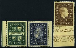 LIECHTENSTEIN 183-85 **, 1939, Wappen Und Fürst Franz Josef II, Prachtsatz, Mi. 70.- - Otros & Sin Clasificación