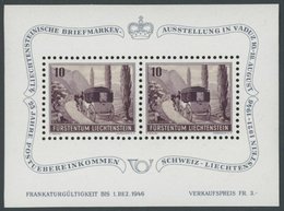 LIECHTENSTEIN Bl. 4 **, 1946, Block Vaduz, Postfrisch, Pracht, Mi. 60.- - Autres & Non Classés