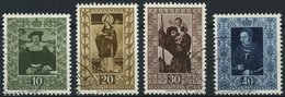 LIECHTENSTEIN 311-14 O, 1953, 4. Gemäldeserie, Prachtsatz, Mi. 100.- - Sonstige & Ohne Zuordnung