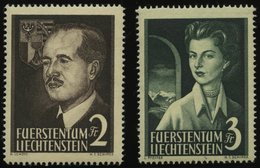 LIECHTENSTEIN 332/3 **, 1955, Fürstenpaar, Pracht, Mi. 260.- - Otros & Sin Clasificación