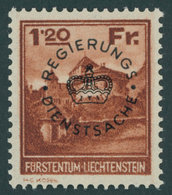 DIENSTMARKEN D 10 **, 1933, 1.20 Fr. Schwarzbraunorange, Postfrisch, Pracht, Mi. 260.- - Dienstmarken