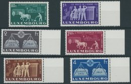 LUXEMBURG 478-83 **, 1951, Europäische Einigung, Postfrischer Prachtsatz, Mi. 200.- - Other & Unclassified