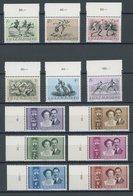 LUXEMBURG 495-500,505-10 **, 1952, Olympische Sommerspiele Und Hochzeit Des Erbprinzen, 2 Postfrische Prachtsätze, Mi. 7 - Autres & Non Classés