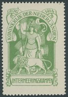 PORTOFREIHEITSMARKEN PF 1 *, 1916, Ohne Wertangabe In Grün, Mehrere Falzreste, Pracht, Mi. 160.- - Tasse