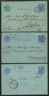 NIEDERLANDE 1884-1903, 5 Ganzsachenkarten Nach Deutschland, Etwas Unterschiedliche Erhaltung - Material Postal