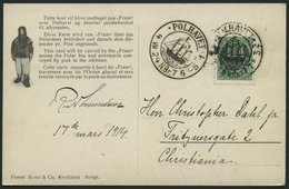 NORWEGEN 78 BRIEF, 1924, Fram - Karte, Von POLHAVET Nach Christiania, Pracht - Sonstige & Ohne Zuordnung