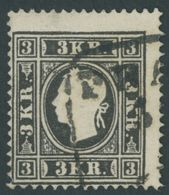 1859, 3 Kr. Schwarz, Type II, Pracht, Mi. 250.- -> Automatically Generated Translation: 1859, 3 Kr. Black, Type II, Supe - Used Stamps