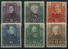 ÖSTERREICH 524-29 *, 1931, Dichter, Falzrest, Prachtsatz - Otros & Sin Clasificación