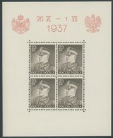 POLEN Bl. 2-4 **, 1937, Besuch Des Königs Von Rumänien, 3 Prachtblocks, Mi 150.- - Autres & Non Classés