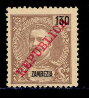 ! ! Zambezia - 1911 D. Carlos 130 R - Af. 65 - MH - Zambezië