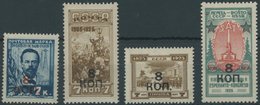 SOWJETUNION 335-38A **, 1927, Freimarken, Gezähnt, Postfrischer Prachtsatz, Mi. 120.- - Other & Unclassified